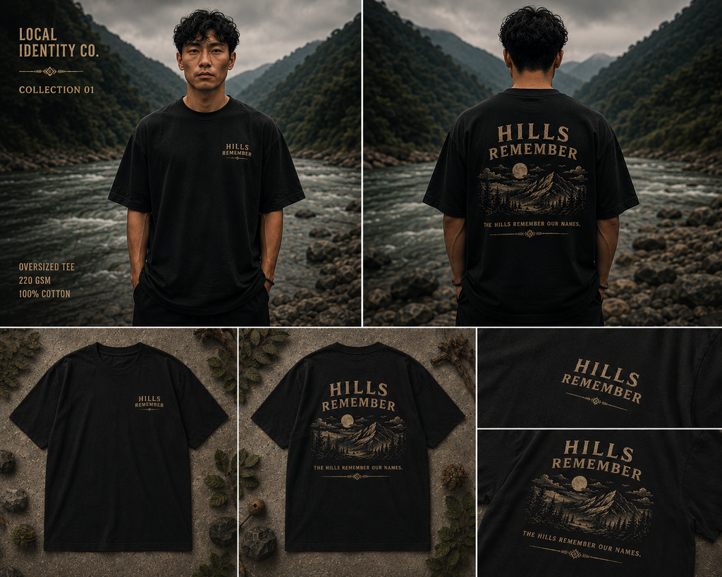 Hills Remember Premium Oversized Tee